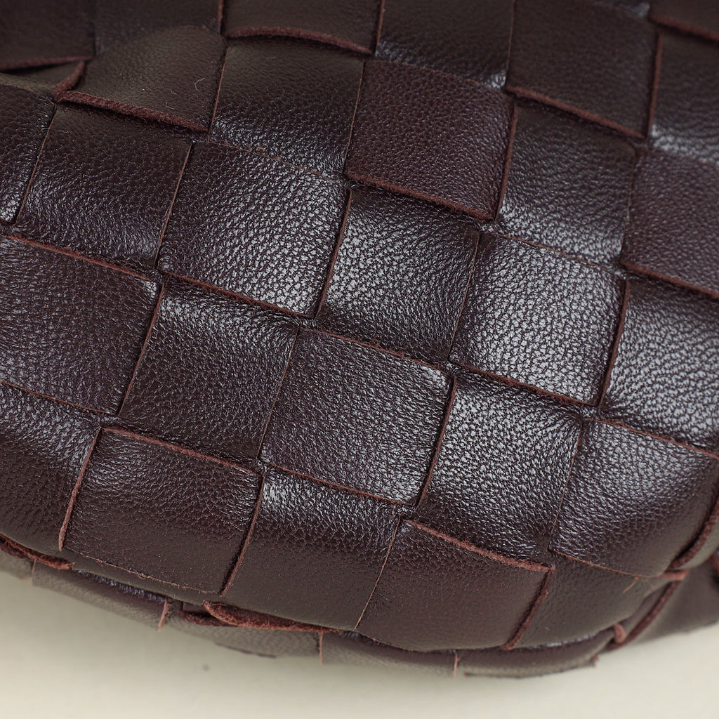 Bottega Veneta Dark Eggplant Intrecciato Mini Jodie Bag
