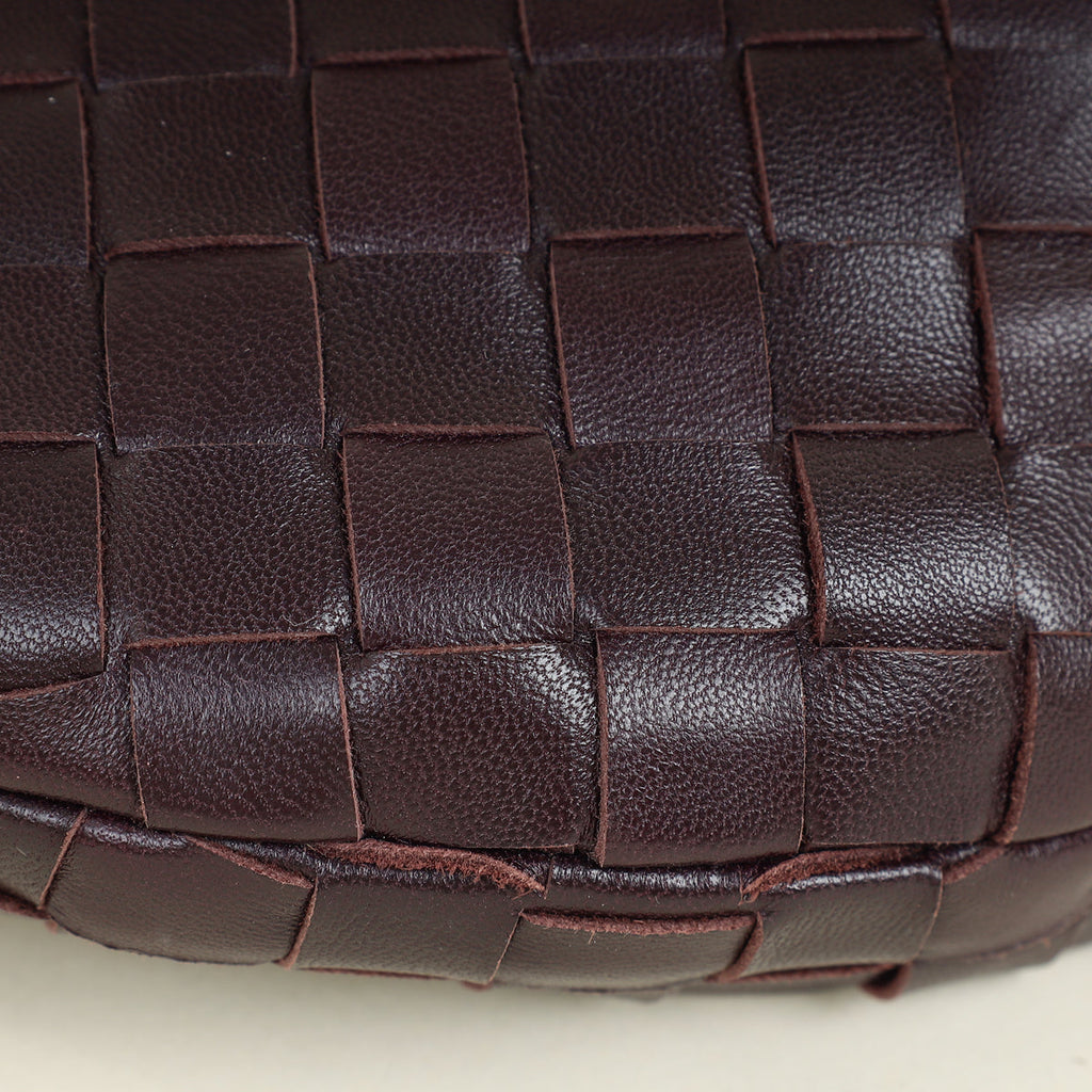 Bottega Veneta Dark Eggplant Intrecciato Mini Jodie Bag