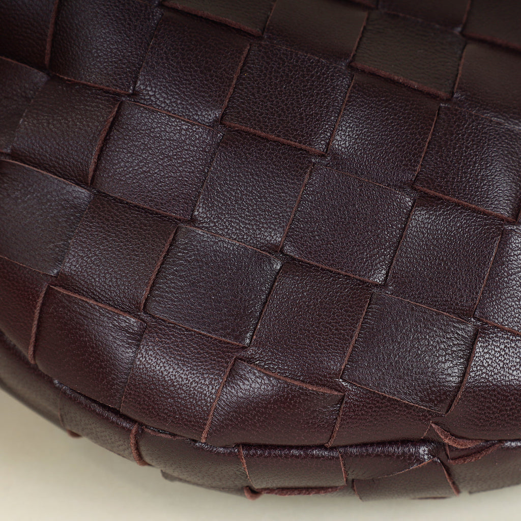 Bottega Veneta Dark Eggplant Intrecciato Mini Jodie Bag