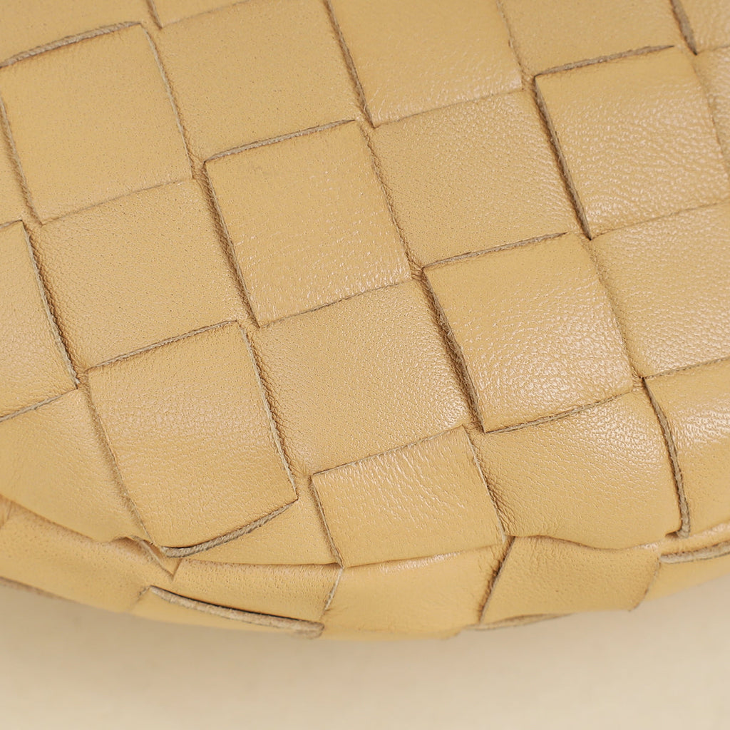 Bottega Veneta Beige Intrecciato Mini Jodie Bag