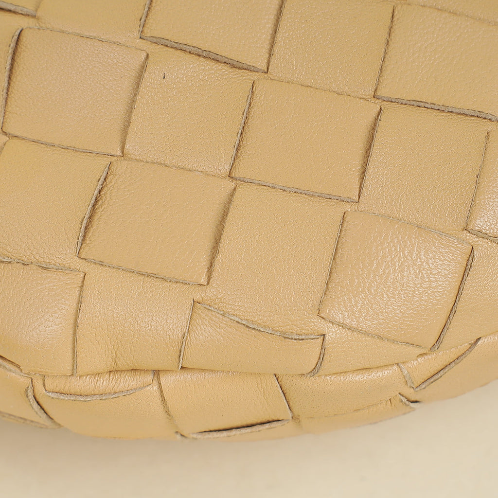 Bottega Veneta Beige Intrecciato Mini Jodie Bag
