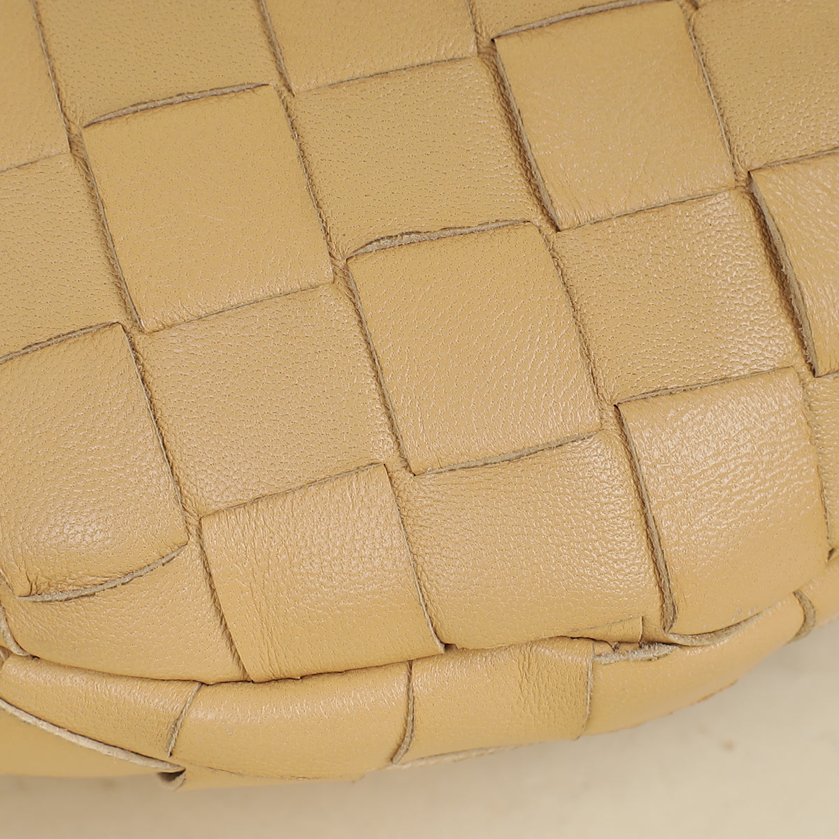 Bottega Veneta Beige Intrecciato Mini Jodie Bag