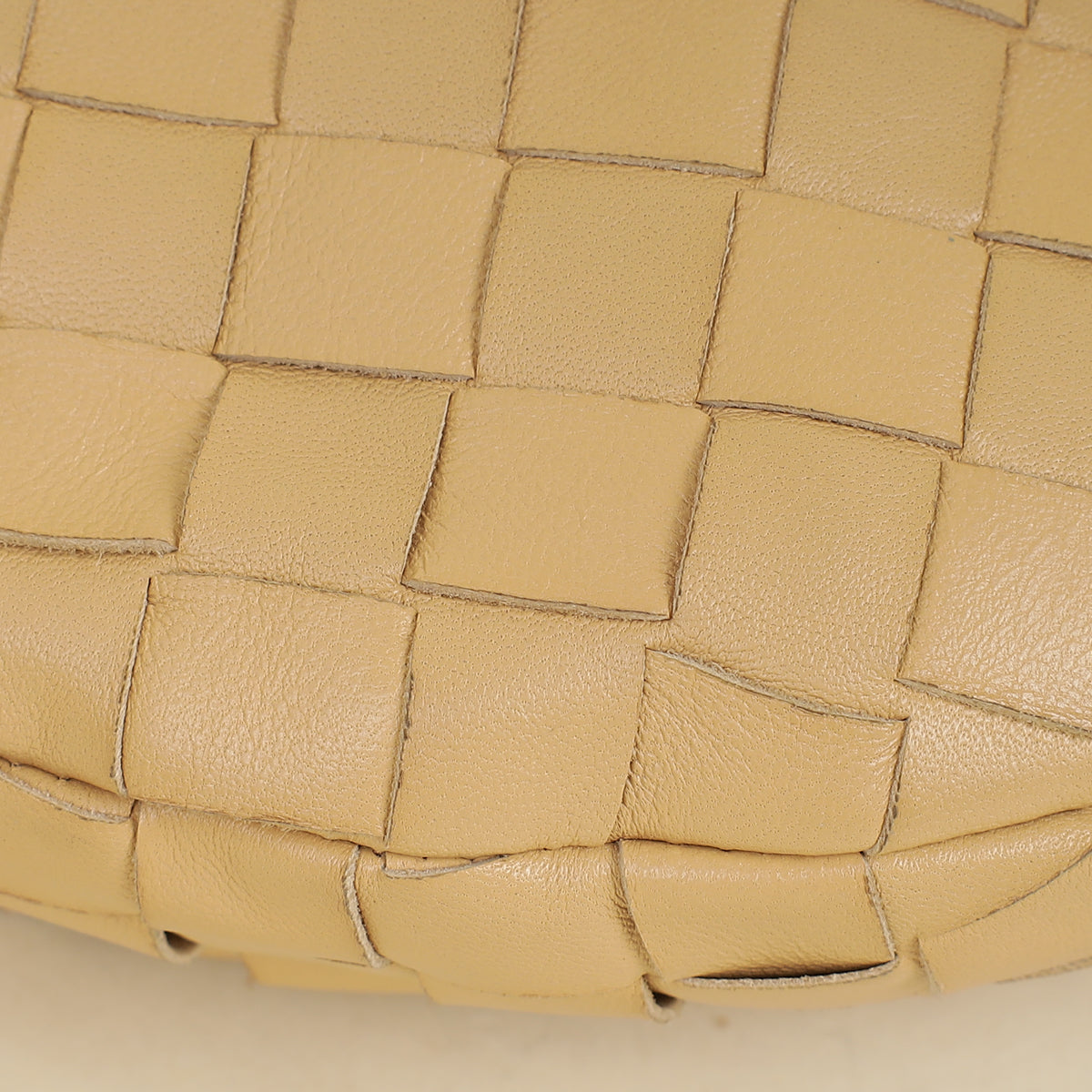 Bottega Veneta Beige Intrecciato Mini Jodie Bag