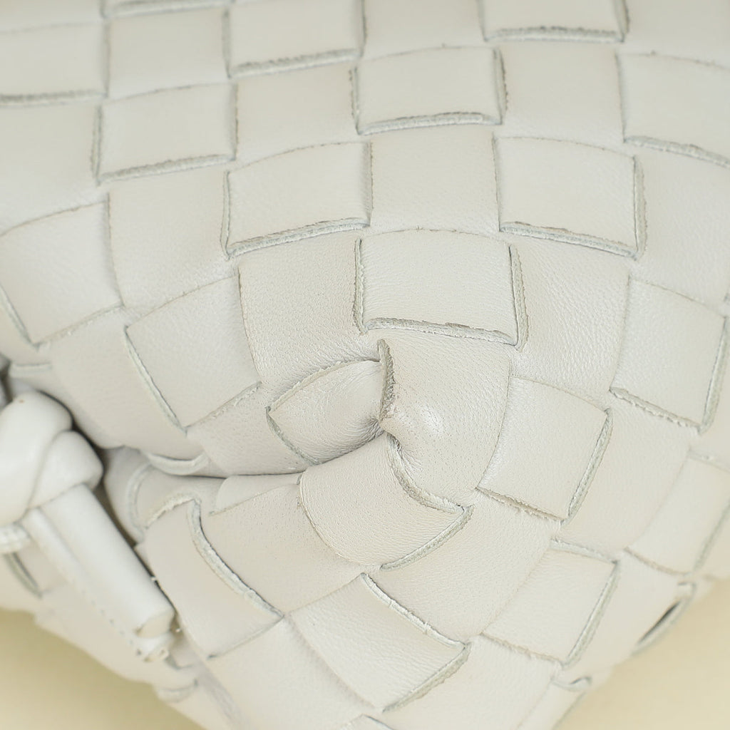 Bottega Veneta White Mini Loop Camera Bag