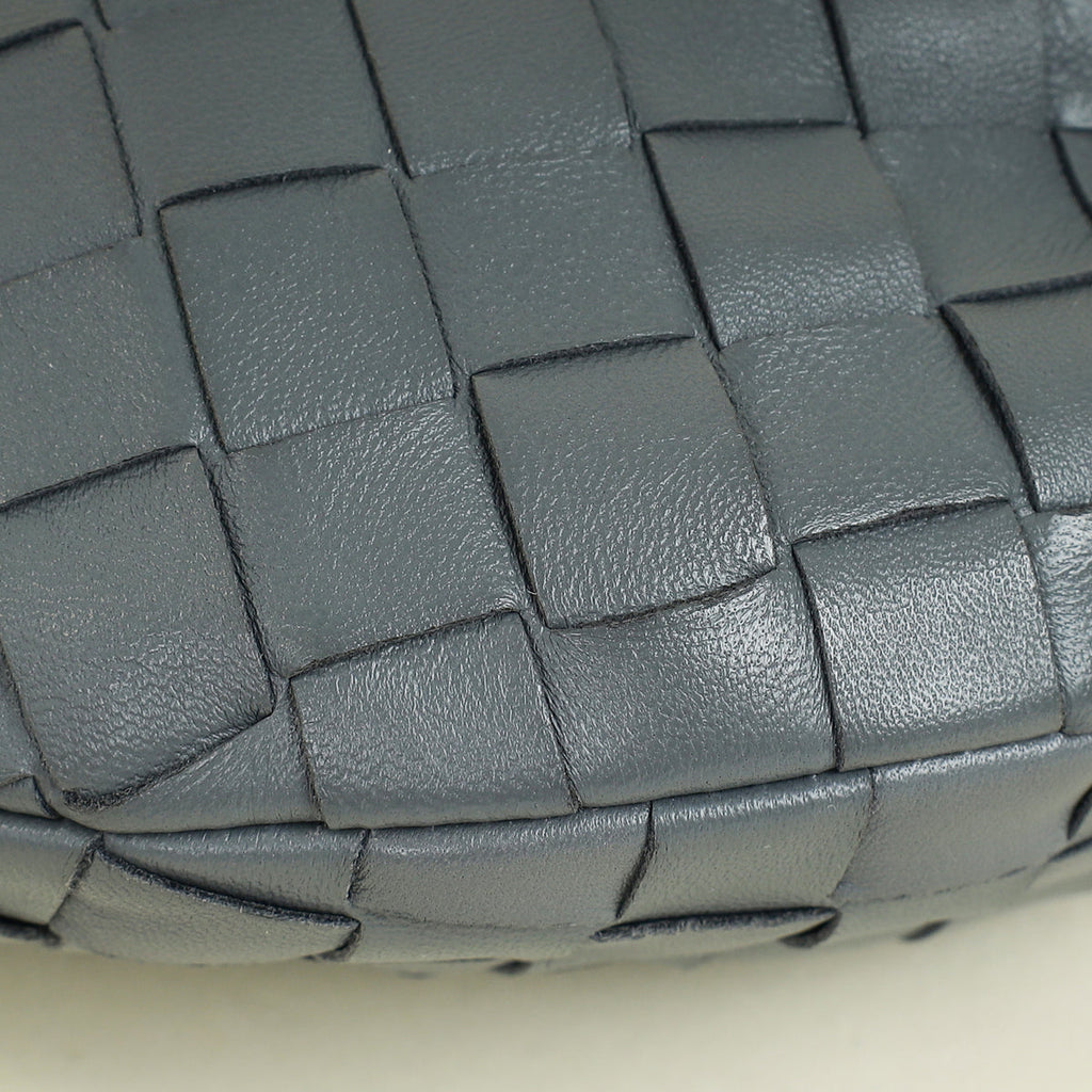 Bottega Veneta Grey Intrecciato Nappa Jodie Mini Bag