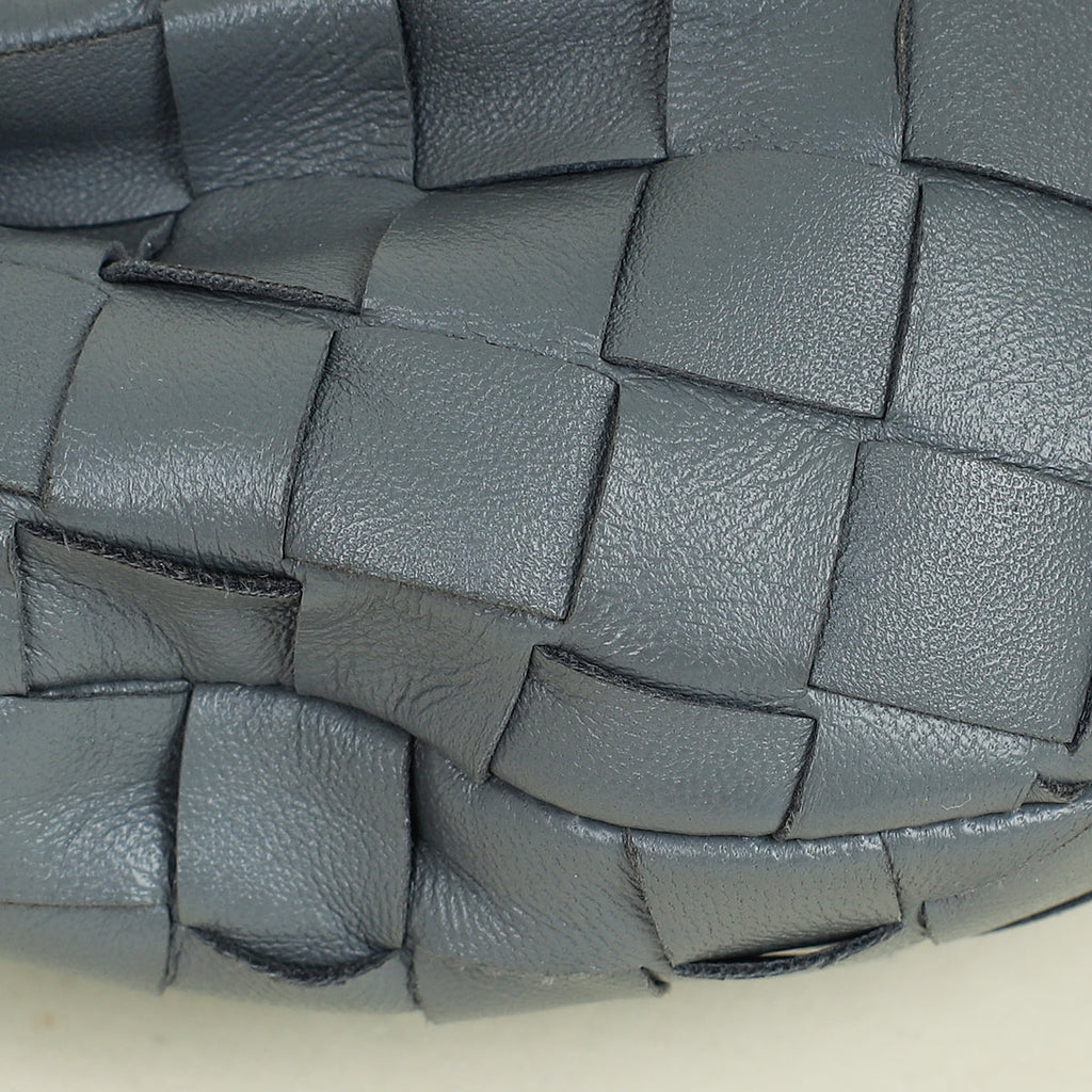 Bottega Veneta Grey Intrecciato Nappa Jodie Mini Bag