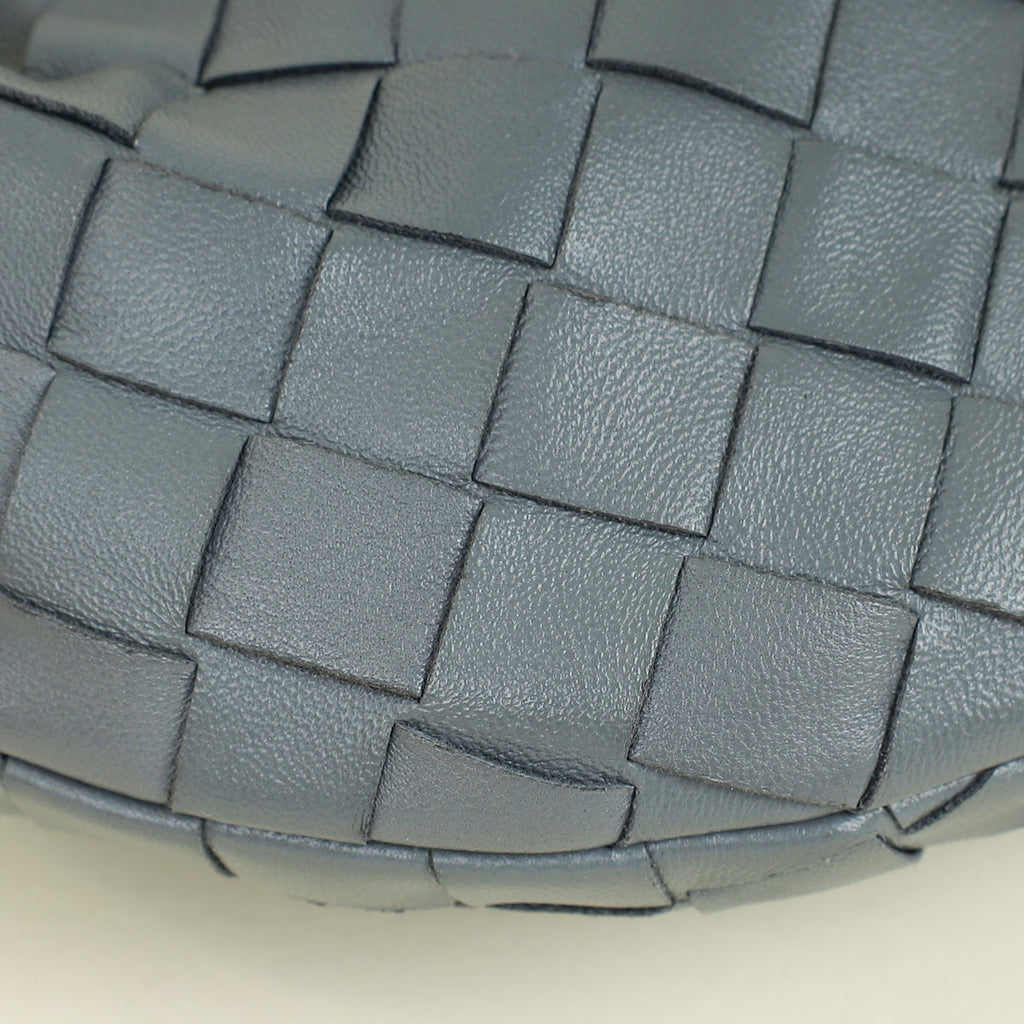 Bottega Veneta Grey Intrecciato Nappa Jodie Mini Bag