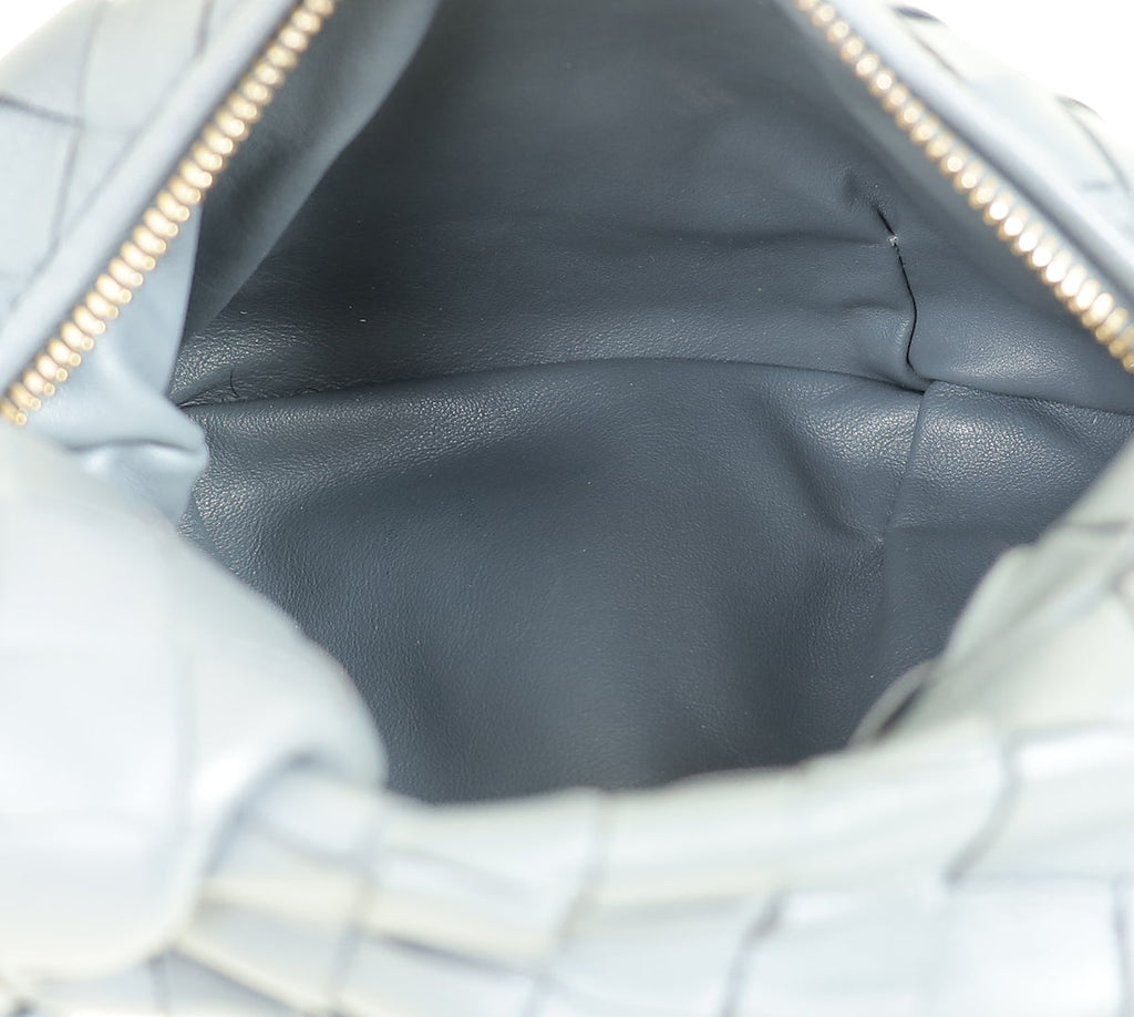 Bottega Veneta Grey Intrecciato Nappa Jodie Mini Bag