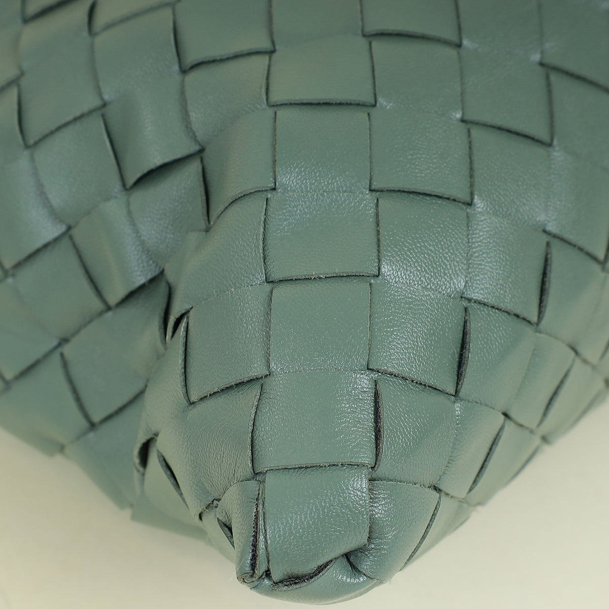Bottega Veneta Aloe Green Intrecciato Hop Hobo Bag