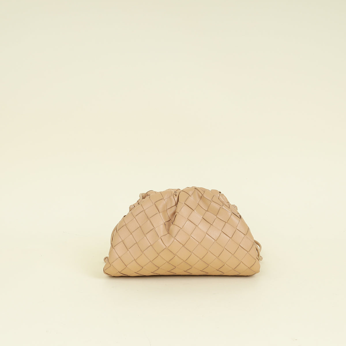 Bottega Veneta Beige Intrecciato Nappa Mini Pouch Bag