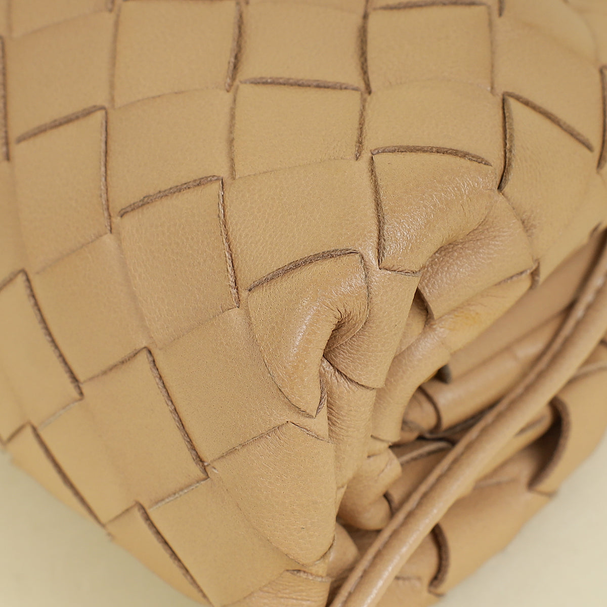 Bottega Veneta Beige Intrecciato Nappa Mini Pouch Bag