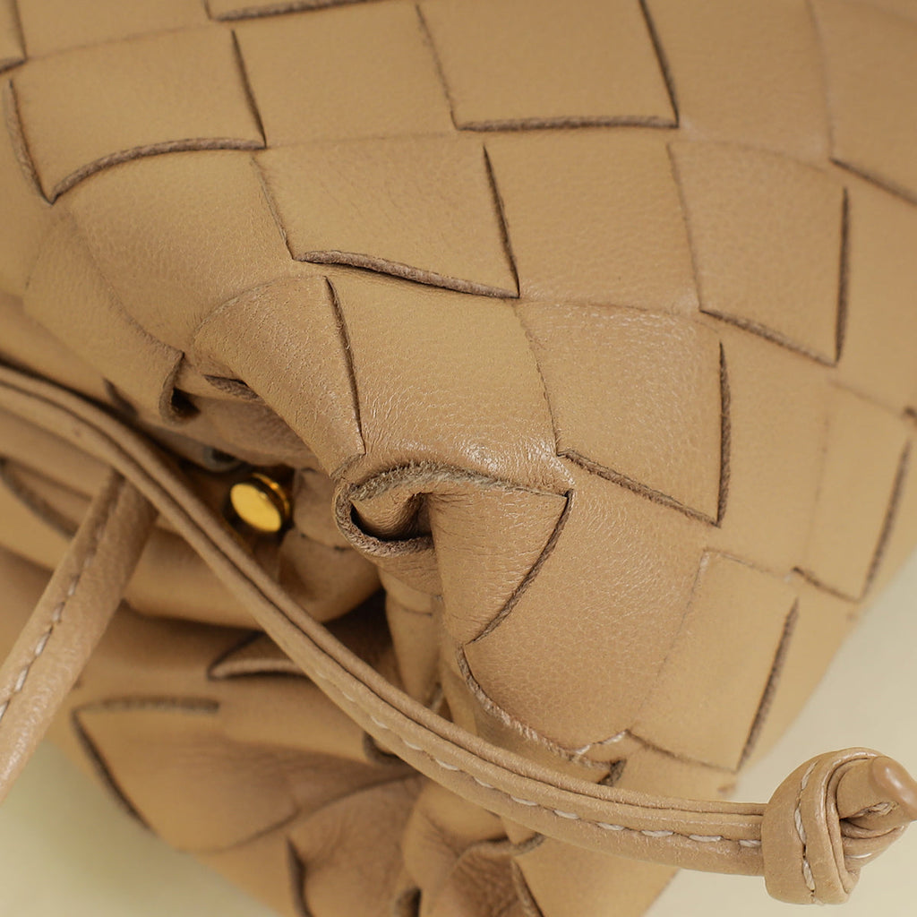 Bottega Veneta Beige Intrecciato Nappa Mini Pouch Bag