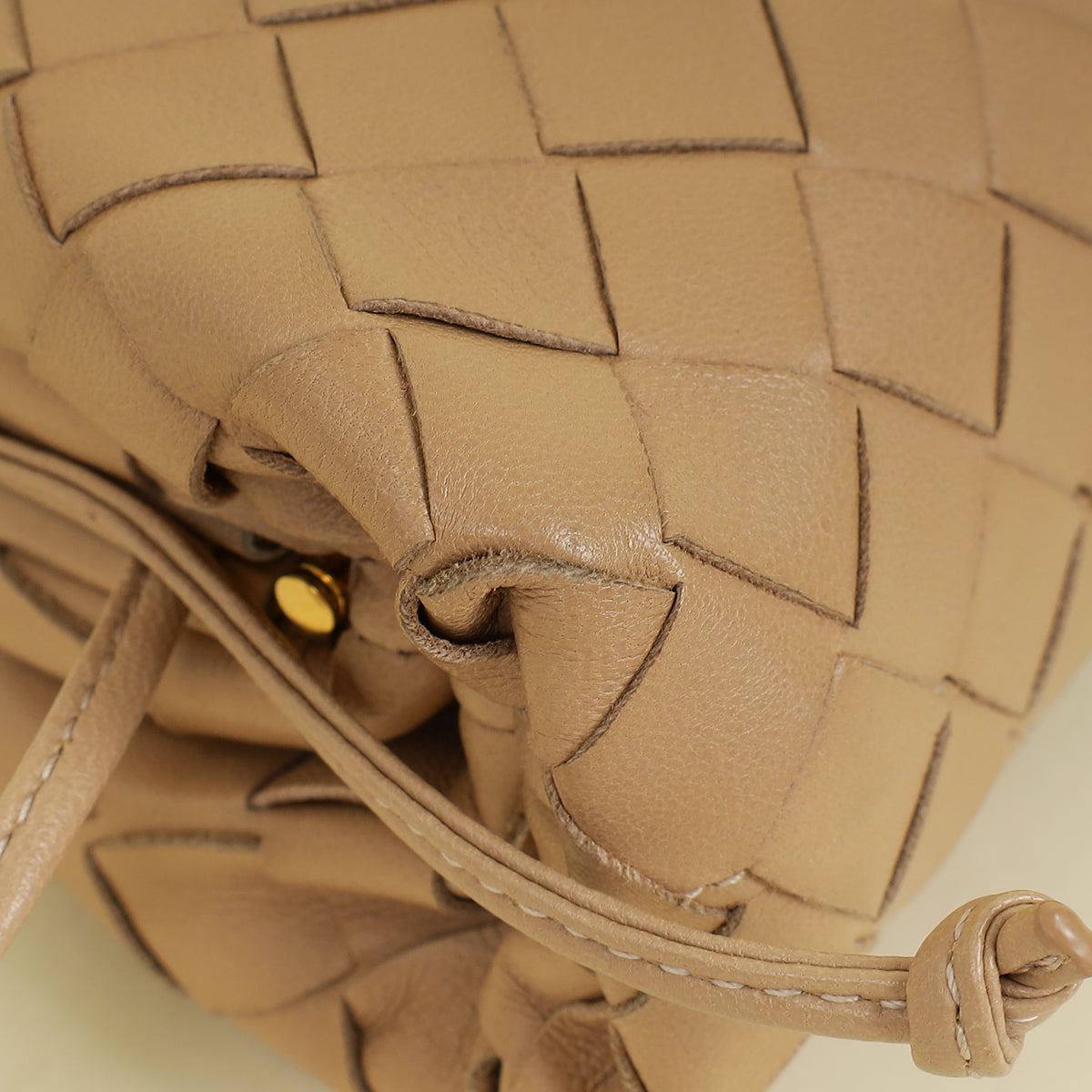 Bottega Veneta Beige Intrecciato Nappa Mini Pouch Bag
