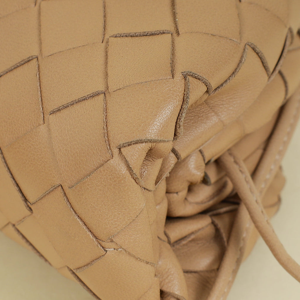 Bottega Veneta Beige Intrecciato Nappa Mini Pouch Bag