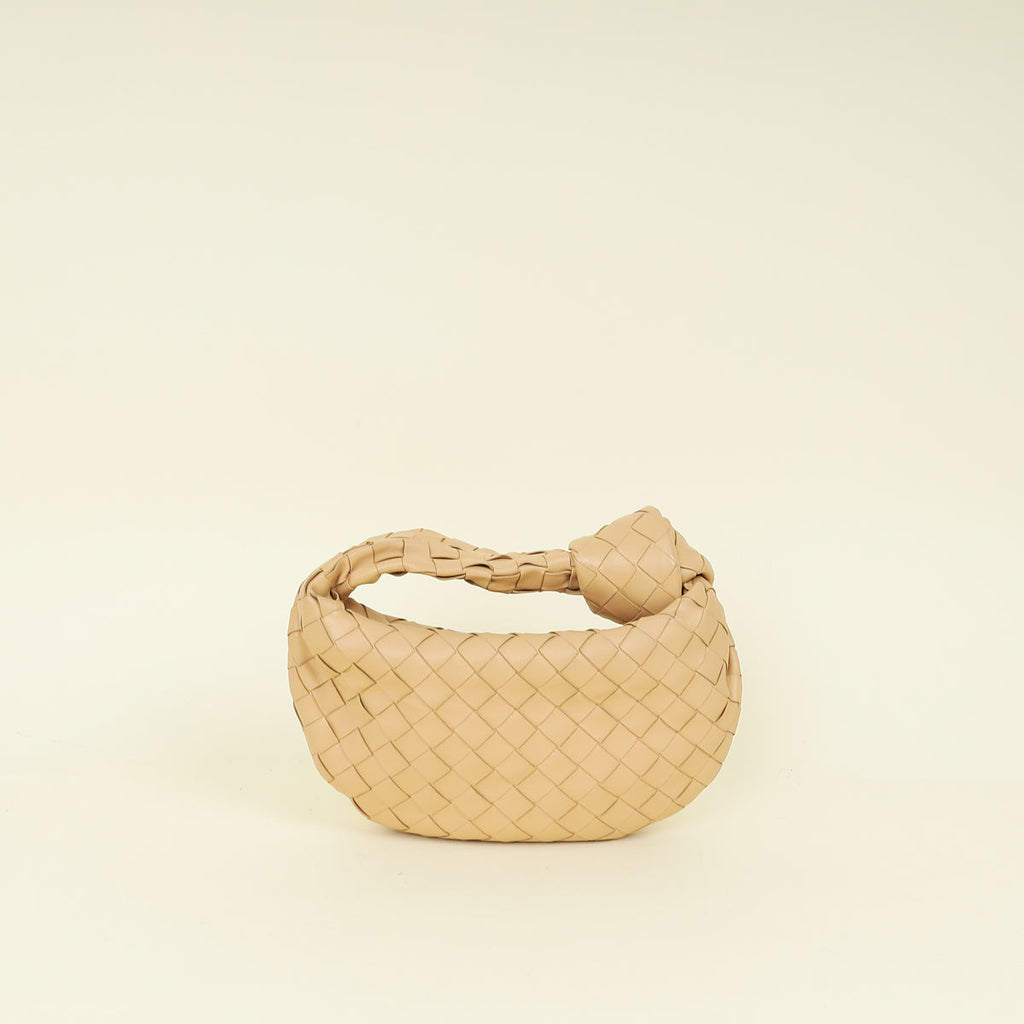 Bottega Veneta Beige Intrecciato Nappa Jodie Mini Bag