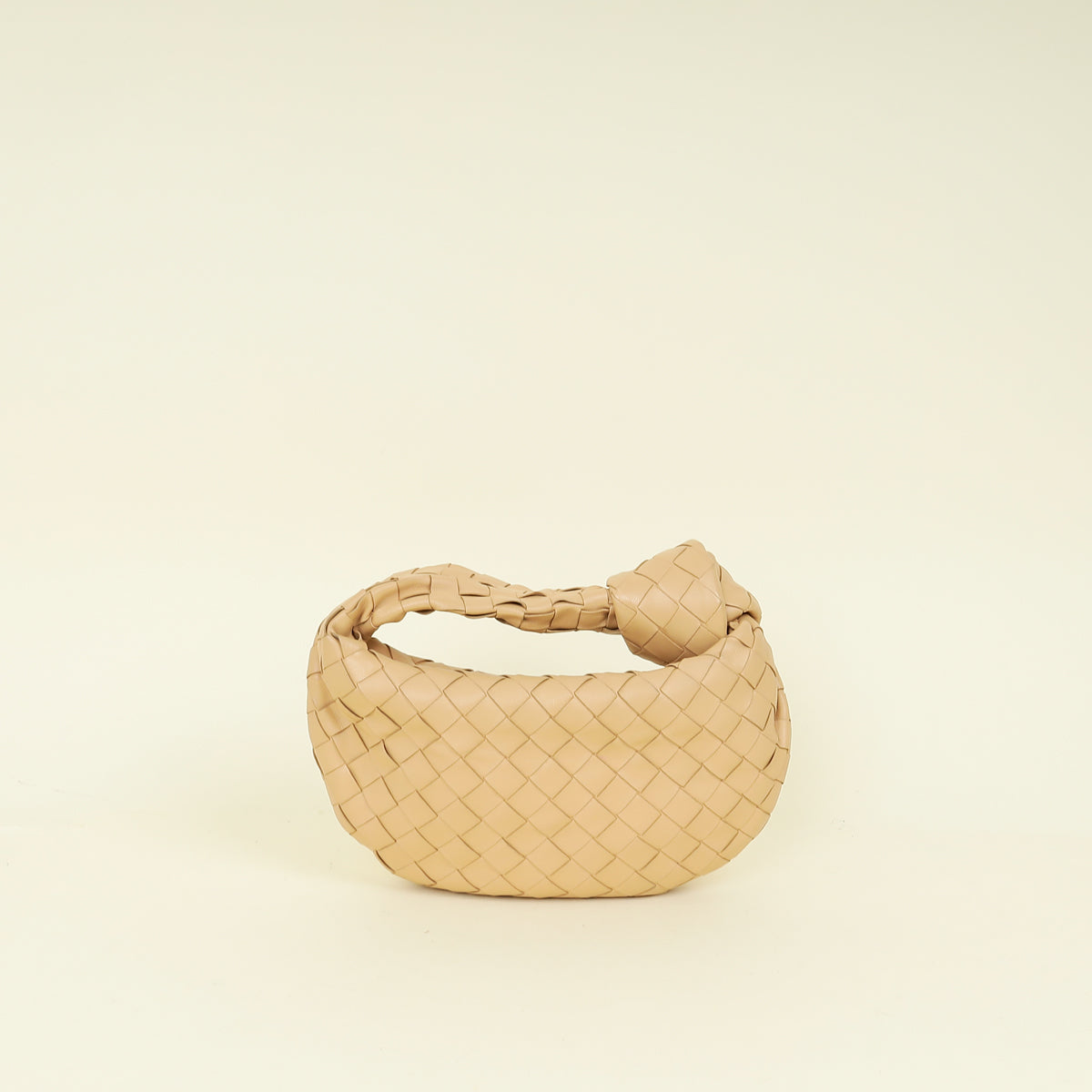 Bottega Veneta Beige Intrecciato Nappa Jodie Mini Bag