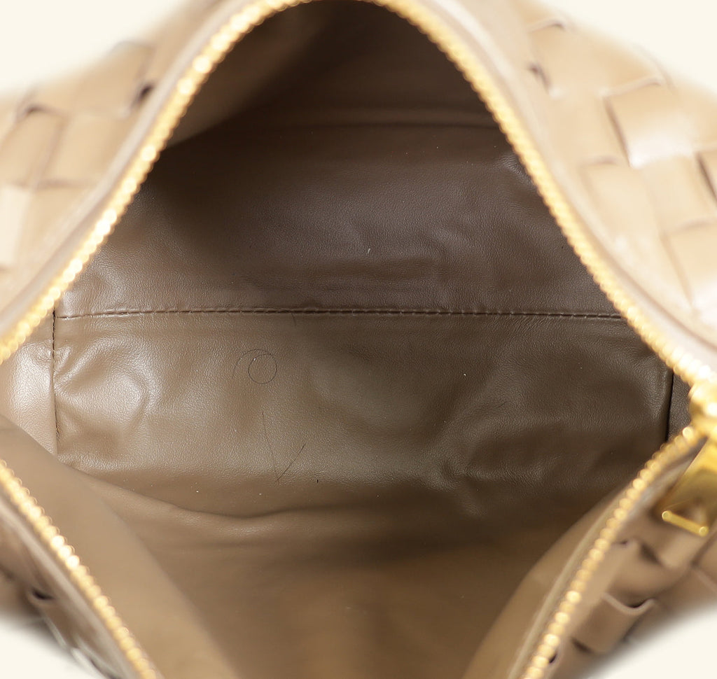 Bottega Veneta Brown Intrecciato Wallace Mini Bag