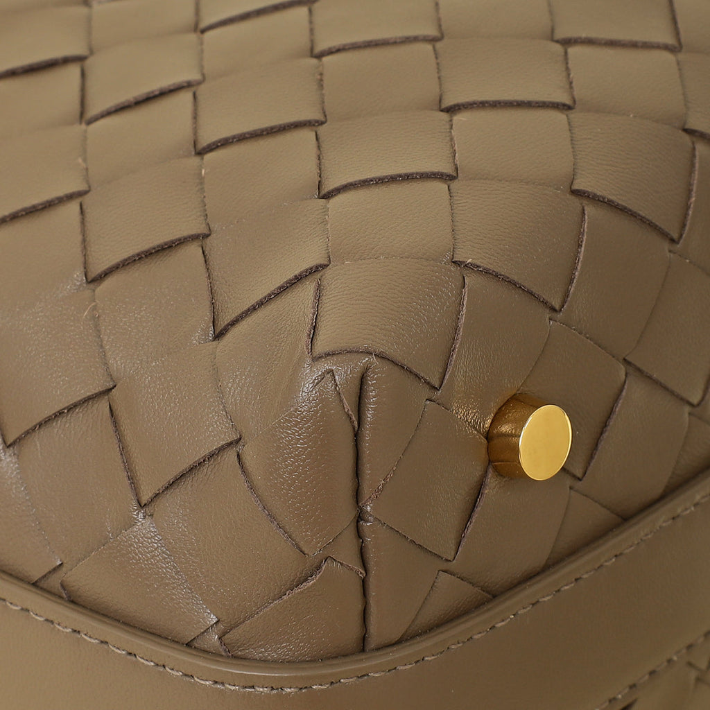 Bottega Veneta Brown Intrecciato Wallace Mini Bag