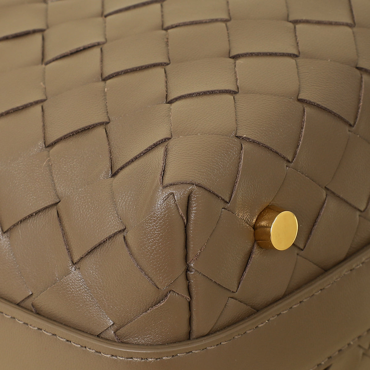 Bottega Veneta Brown Intrecciato Wallace Mini Bag