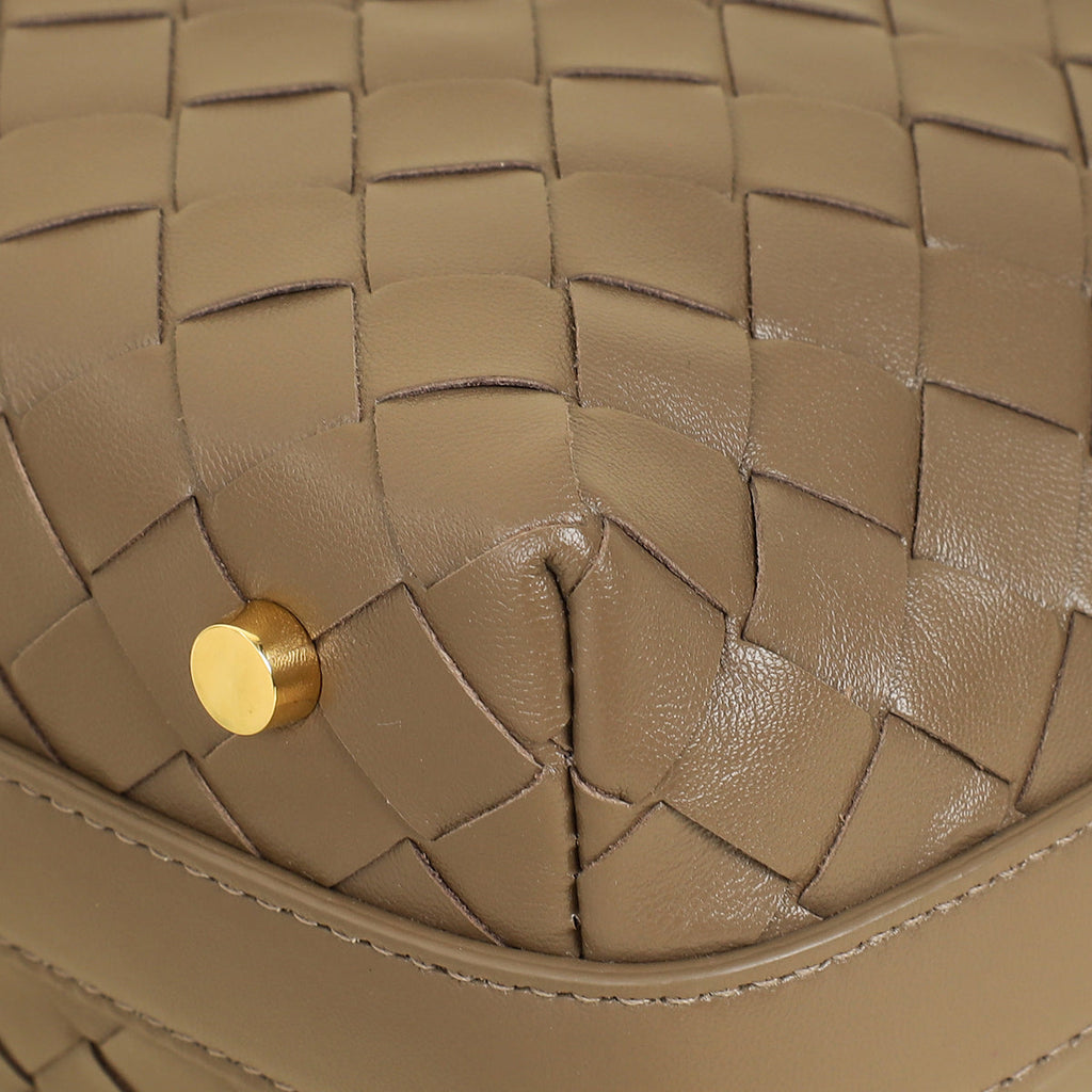 Bottega Veneta Brown Intrecciato Wallace Mini Bag