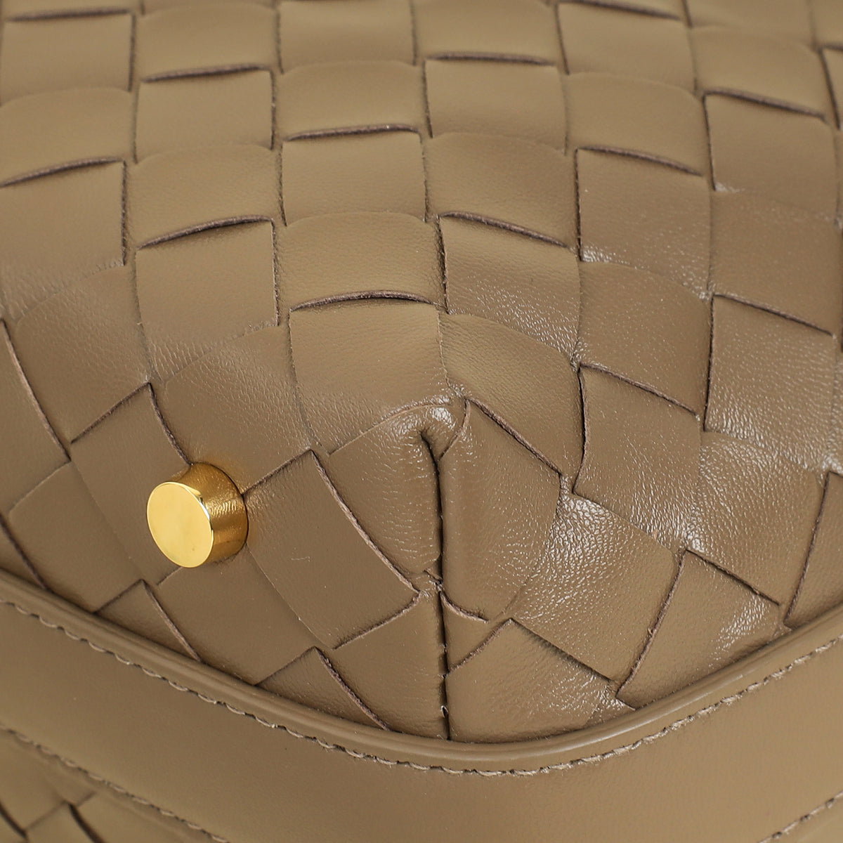 Bottega Veneta Brown Intrecciato Wallace Mini Bag