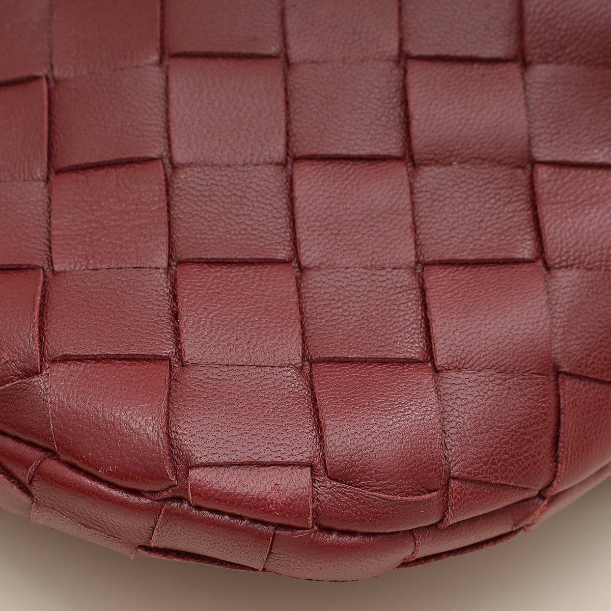 Bottega Veneta Burgundy Intrecciato Nappa Jodie Mini Bag