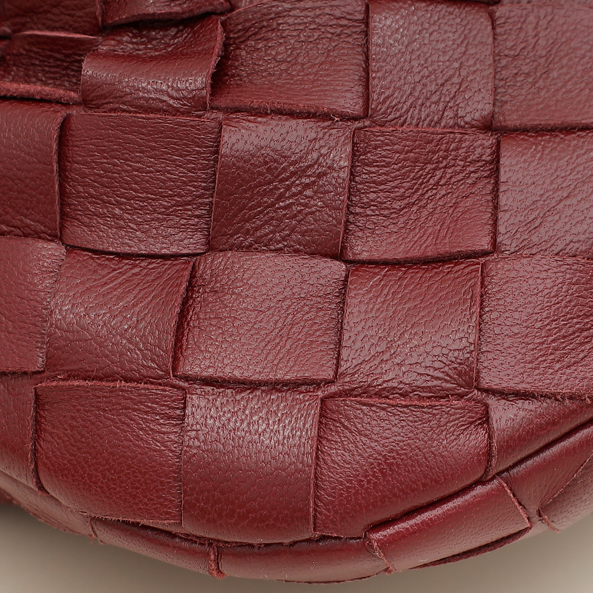 Bottega Veneta Burgundy Intrecciato Nappa Jodie Mini Bag
