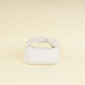 Bottega Veneta White Intrecciato Nappa Jodie Mini Bag