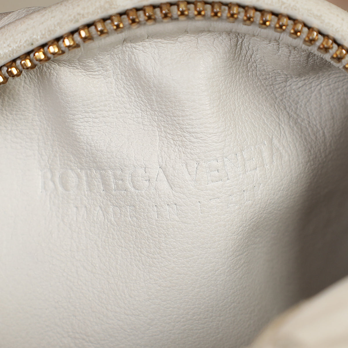 Bottega Veneta White Intrecciato Nappa Jodie Mini Bag