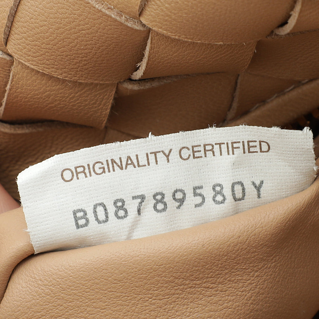 Bottega Veneta Almond Intrecciato Nappa Mini Jodie Bag