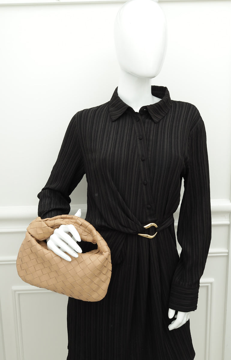 Bottega Veneta Almond Intrecciato Nappa Mini Jodie Bag