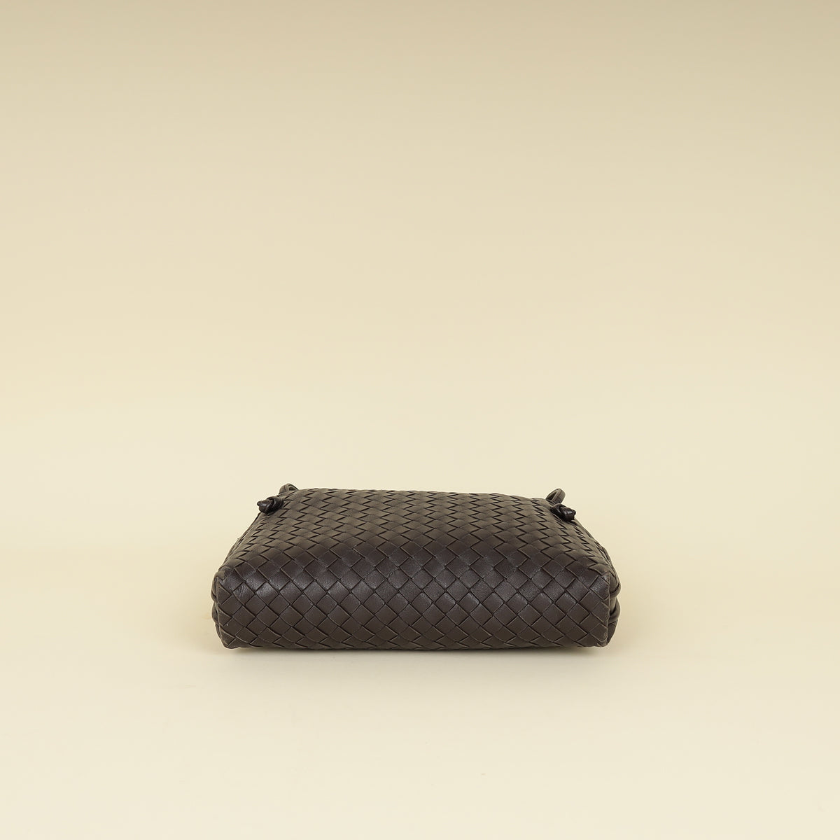 Bottega Veneta Brown Intrecciato Nodini Crossbody Bag