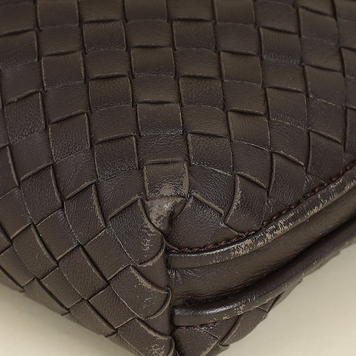 Bottega Veneta Brown Intrecciato Nodini Crossbody Bag