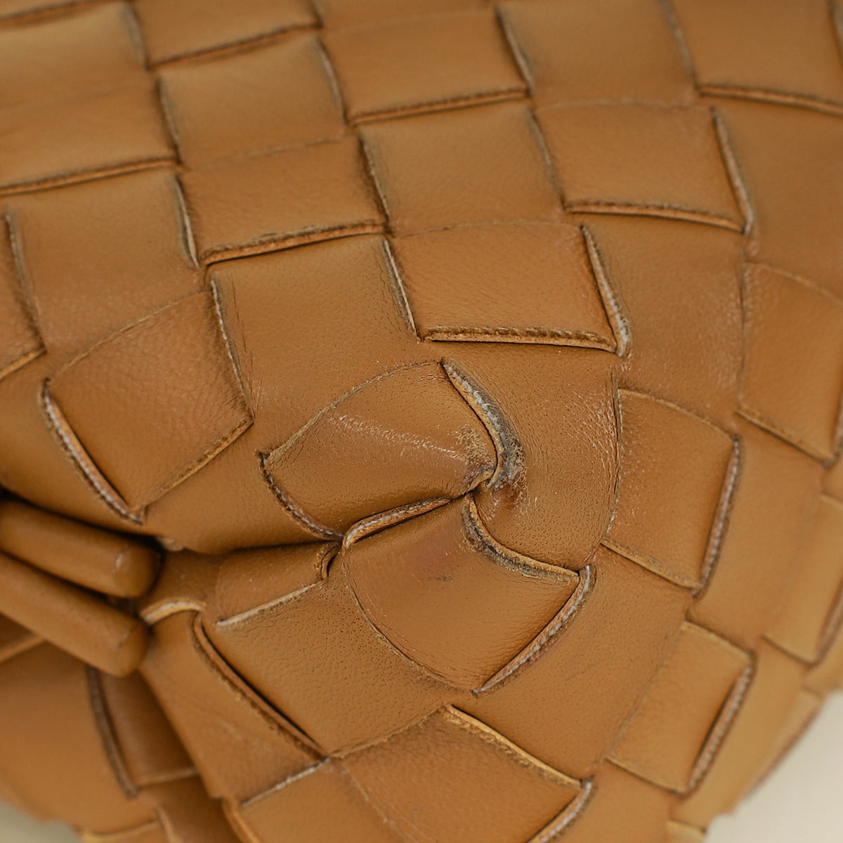 Bottega Veneta Camel Intrecciato Mini Loop Camera Bag