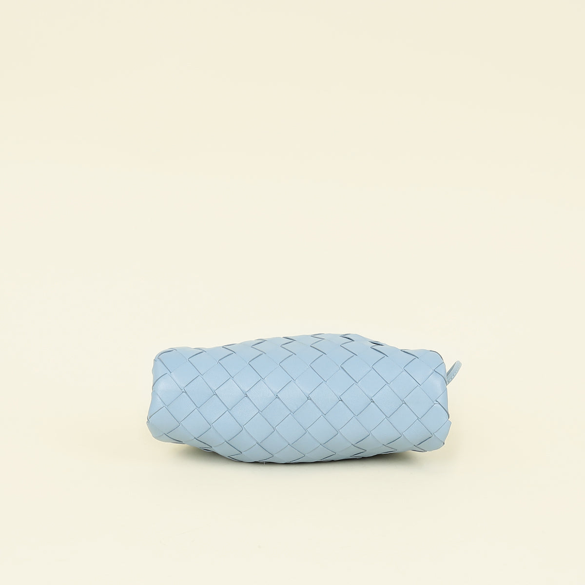 Bottega Veneta Light Blue Intrecciato Leather Mini Pouch Bag