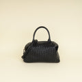 Bottega Veneta Black Padded Intrecciato Bauletto Bag