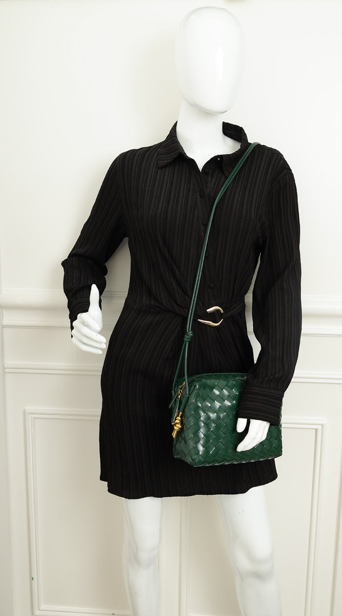 Bottega Veneta Shiny Raintree Loop Metal Knots Small Bag