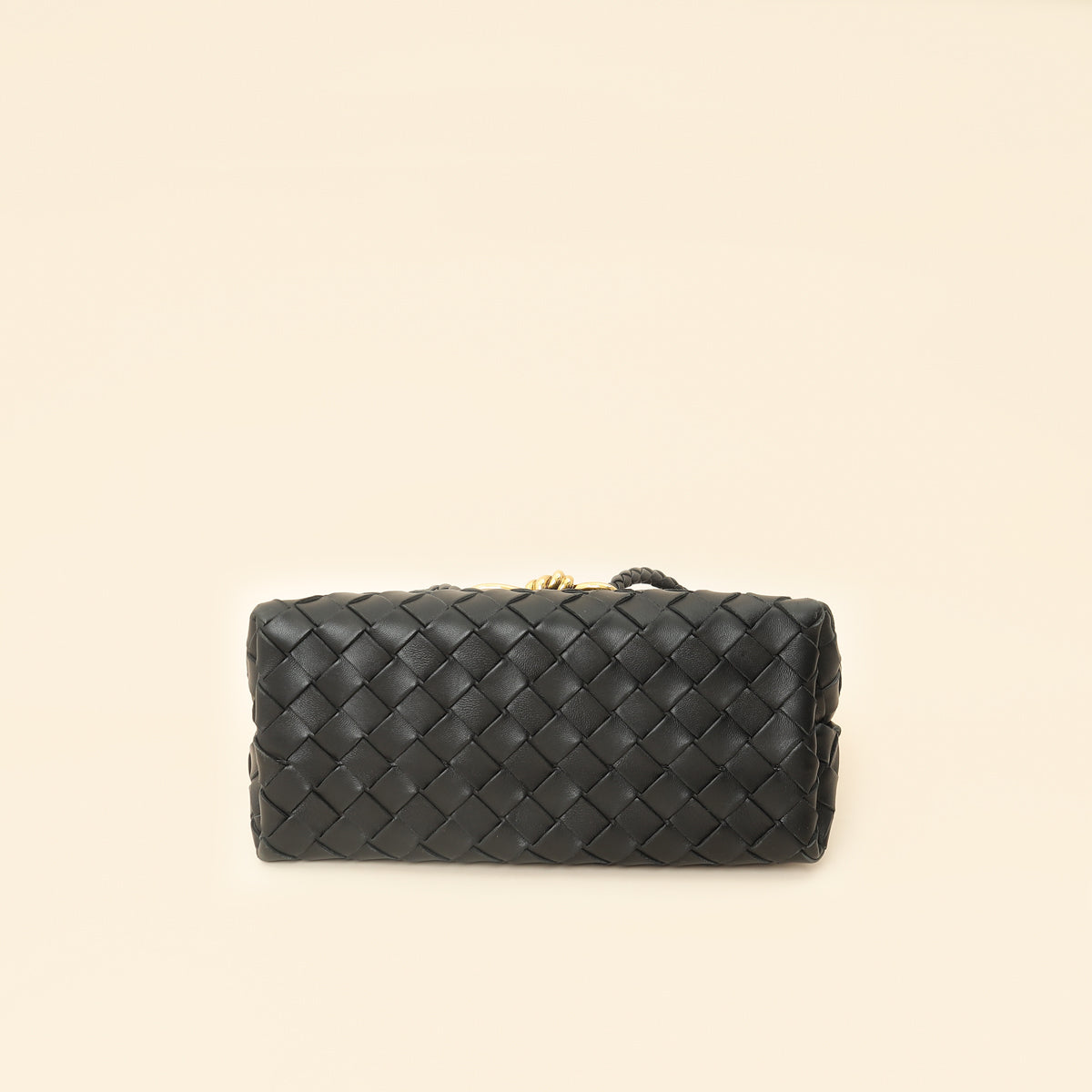 Bottega Veneta Black Intrecciato Andiamo Small Tote Bag