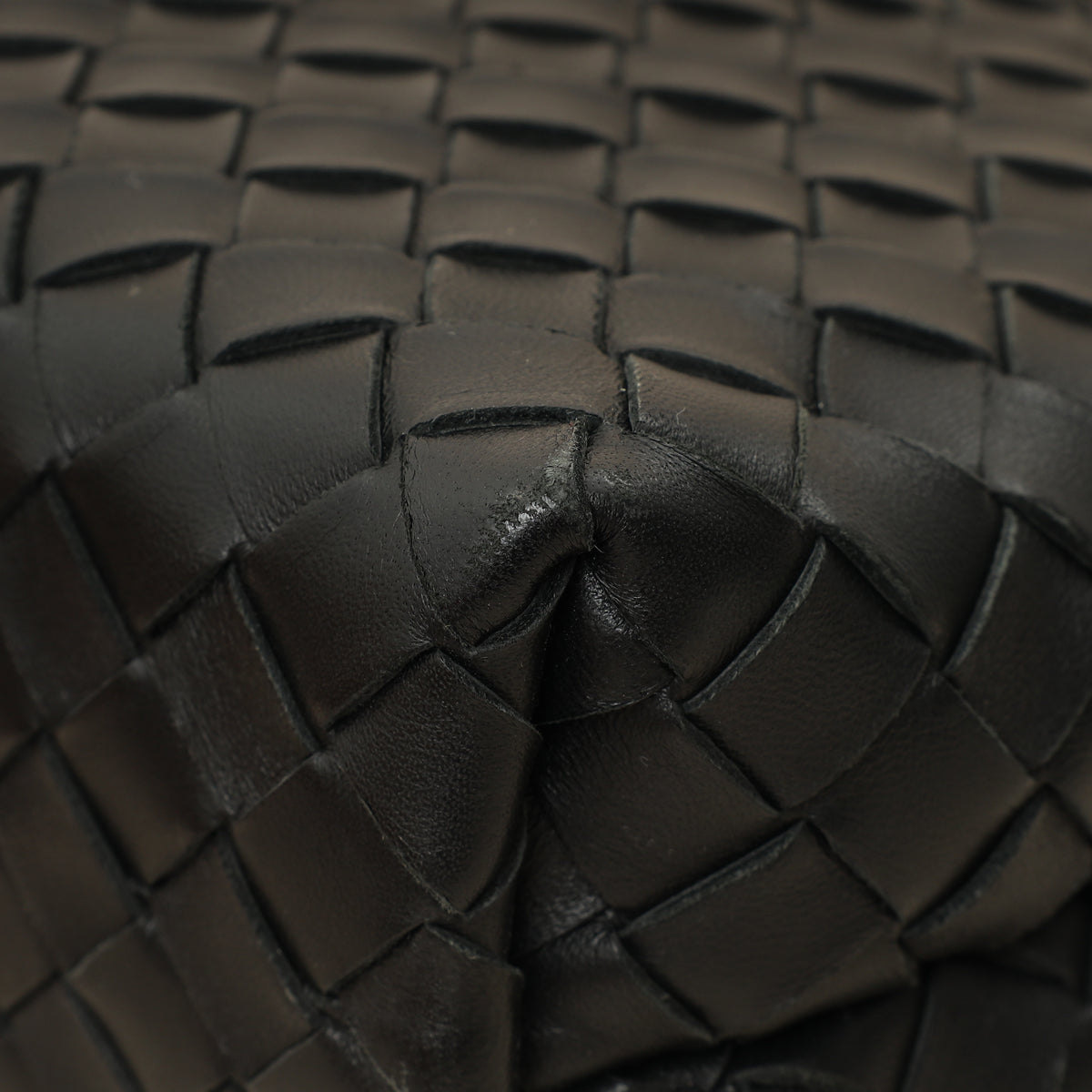 Bottega Veneta Black Intrecciato Andiamo Small Tote Bag