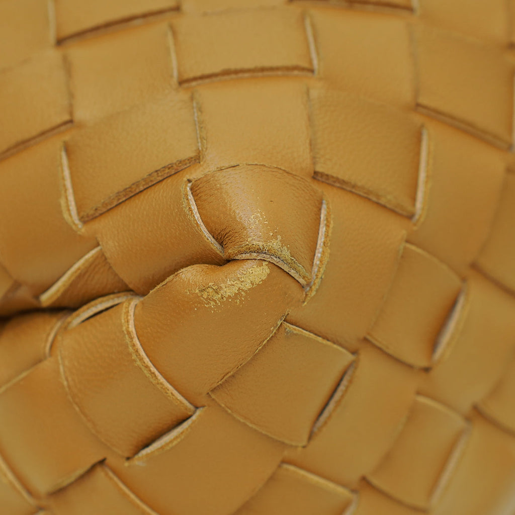 Bottega Veneta Camel Intrecciato Nappa Loop Camera Small Bag
