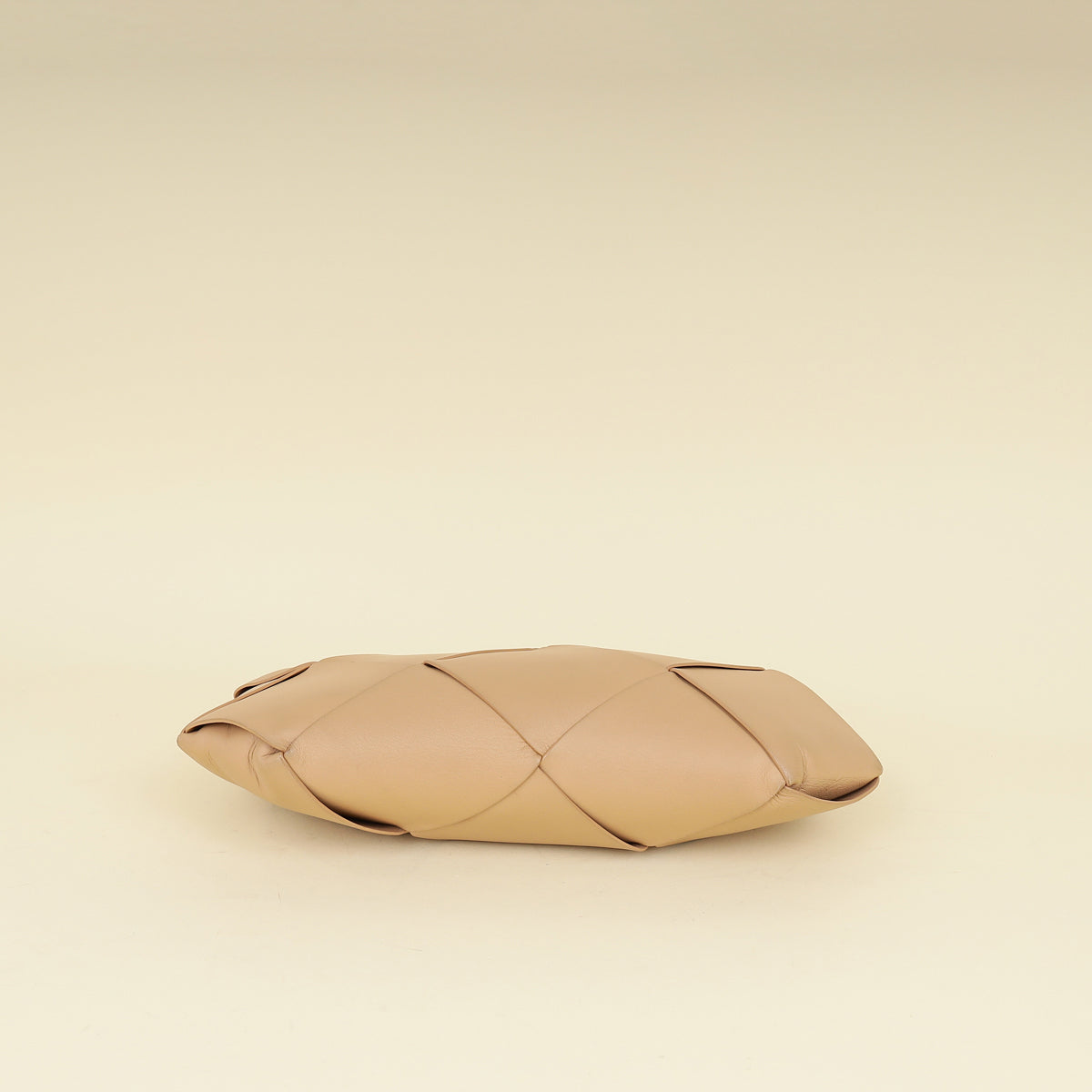 Bottega Veneta Nude Intrecciato Nappa Zip Pouch