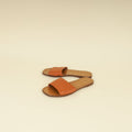Bottega Veneta Camel Intrecciato Flat Slide Sandal 36
