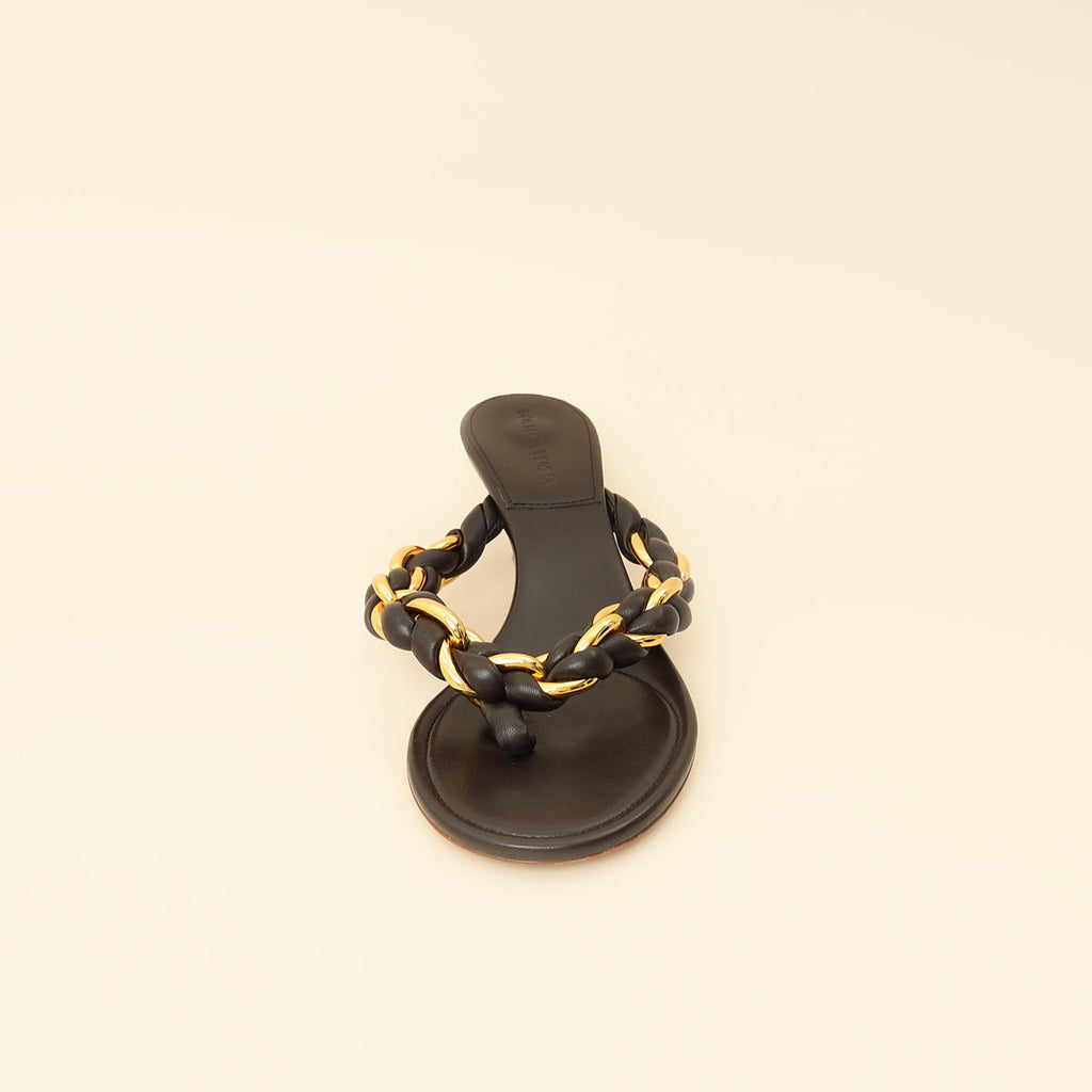 Bottega Veneta Chocolate Dot 55 Sandals 38.5
