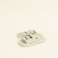 Bottega Veneta Neutral Intreccio Plat Mule 38