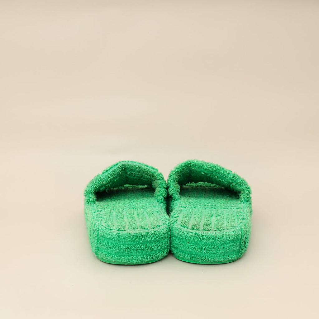Bottega Veneta Grass Resort Sponge Slides 38