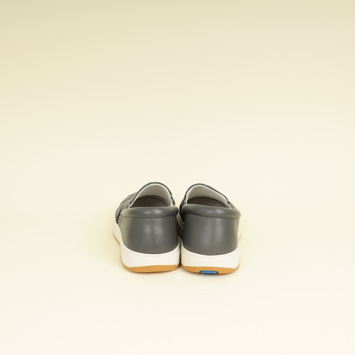 Bottega Veneta Grey Intrecciato Dodger Slip On Sneakers 41.5