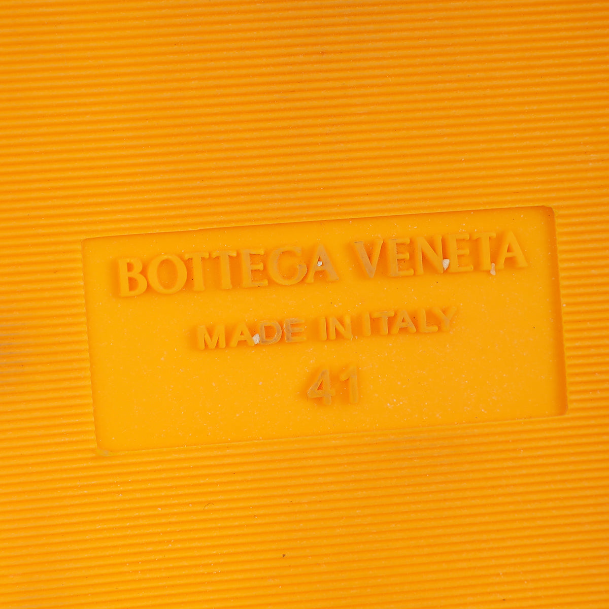 Bottega Veneta Yellow Orange Sponge Slide Sandals 41