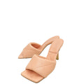 Bottega Veneta Peach Embossed Lido Mules 36