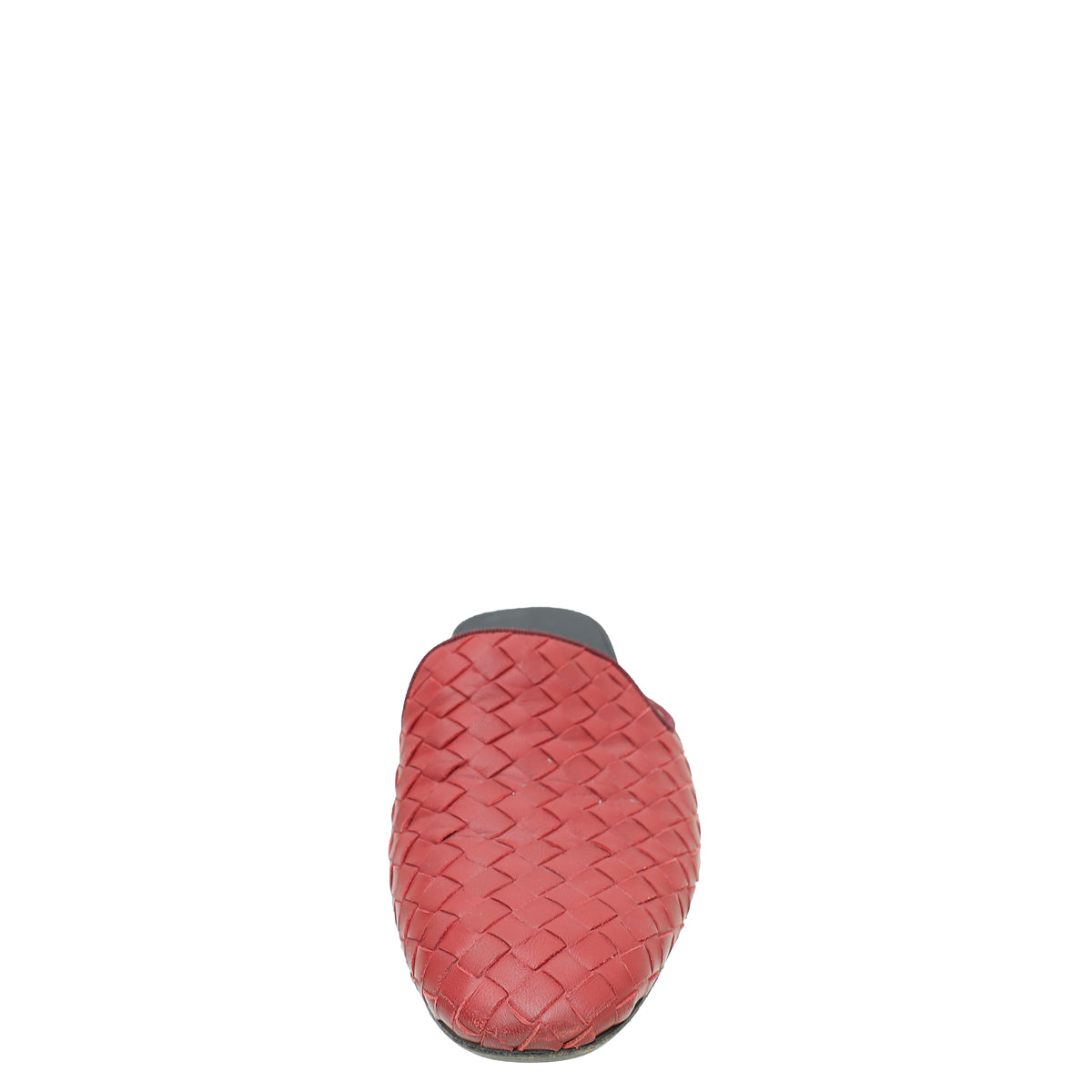 Bottega Veneta Burgundy Intrecciato Nappa Fiandra Flat Mules 37.5