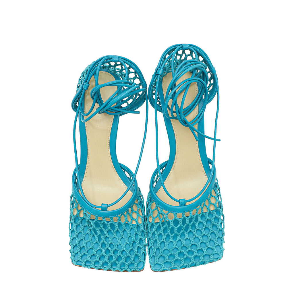 Bottega Veneta Linoleum Stretch Lace Up Sandal 37.5